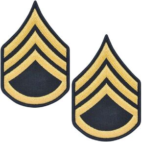 Army Staff Sergeant SSG E6 Cloth Rank for ASU Size Female
