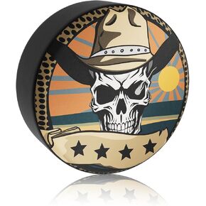 OFFCURVE Spare Tire Cover Thickening PVC Leather Automotive Wheel Cover Universal Fit for Jeep, Trailer, RV, SUV, Truck, Tough Tire Wheel Soft Cover Waterproof Sun Rain Snow Tire Protector, 15 Inch