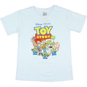 Disney Toy Story Boy's Characters Kids Graphic Print Short Sleeve T-Shirt