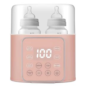 Baby Bottle Warmer 9-in-1 Multifuntion Breast Milk Warmer, Fast Baby Food Heater and Defrost Warmer with Timer for Twins, LCD Display Accurate Temperature Adjustment, 24H Constant Mode