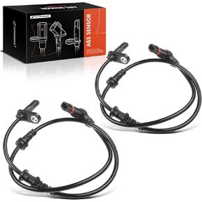 A-Premium Pack of 2 Front Side ABS Wheel Speed Sensor Compatible with Mercedes-Benz C207 E350/E550 2010-2013, RWD - Front Driver and Passenger Side, 2-PC Set, Replace# A2075400017