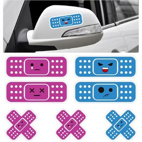 Car Bandage Decals, Strong Adhesive Cross Cute Band-Aid Cartoon Sticker, Sun-proof & Waterproof Funny Decorative Bandage Decals for Vehicle Home Office, Car Accessories (Black)