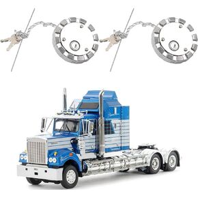 Dasbecan 2Pcs Truck Parts Locking Aluminum Vented Diesel Fuel Cap for 3 1/2" Course Thread 5.5 TPI Compatible with Kenworth Freightliners Peterbilt Western Star Kenworth T660 Replaces# K071-385-1234