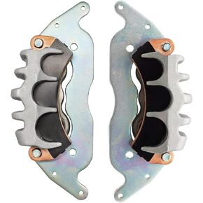 Front Brake Caliper With Sintered Pads for Polaris RZR-Turbo RZR-PRO-XP General-XP-4-1000, OEM# 1912473 1912474 1913239 1913240