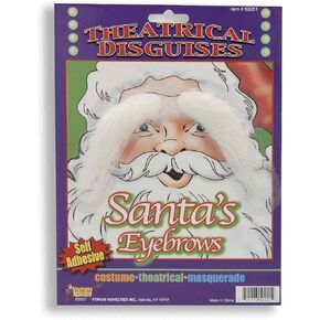 Forum Novelties, Santa Eyebrows Costume Accessory, One Size, Multicolor