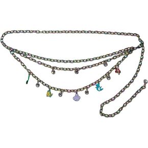 Buckle-Down Disney Belt, Chain Belt, Little Mermaid Ariel Chain Belt with Charms