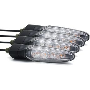 BSK Universal SMD LED Technology Turn Signal Lights for XJ6 XJR1300 XSR900 MT-01 MT-07 MT-09 MT-10 FZ1 FZ6 FZ7 FZ8 YFZ-R1 YFZ-R6 CB919 500R 600RR 650F 1000RR CRF450 Grom125 SV650N