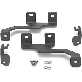 Dasen Upper Hood Left and Right Side Pillar Work Light Pod Mount Brackets Kit Compatible with Ford F-150 2004-2014, Fit SVT Raptor 2010-2014