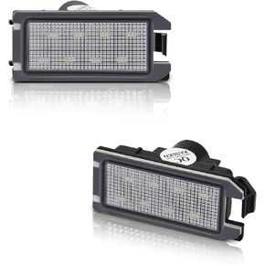 LED License Plate Lights 8-SMD Bright White Tag Lamp Assembly Compatible with Jeep 2014-2020 Grand Cherokee, 2014-2017 Compass, 2014-2017 Patriot, Pack of 2