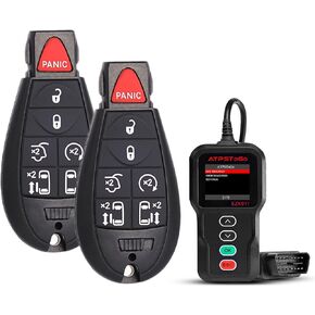 Key Fob Replacement Kit fits for 2008-2020 Dodge Grand Caravan / 2008-2016 Chrysler Town and Country Keyless Entry Remote FCC ID: IYZ-C01C, M3N5WY783X 6 Button