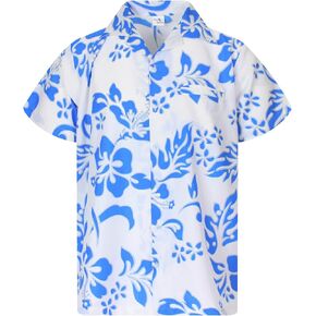 Floral-Vibes Hibiscus-Print Hawaii Colorful Stylish-Shirt Casual Suits Standard-Fit