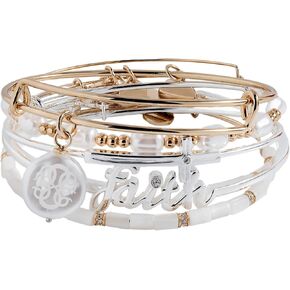 Alex and Ani Faith Bracelets, Set of 5