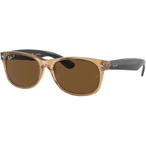 نظارات شمسية Ray-Ban RB2132 مستقطبة جديدة WAYFARER مربعة للرجال والنساء + حزمة مع مجموعة العناية بالنظارات من Designer iWear