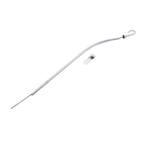 1 pc SHLPDFM Chrome Silver Steel Passenger Side 23" Long Engine Oil Dipstick Compatible with Small Block Chevy SBC 305 350 1980-1985
