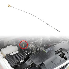 97287502 Engine Oil Dipstick Compatible with 2001-2007 Chevrolet Silverado 2500HD/3500, GMC Sierra 2500HD/3500, Yukon XL, V8 6.6L Duramax Diesel, 921-046 Replacement