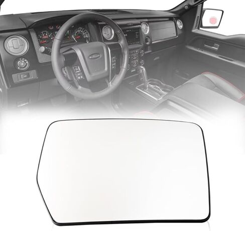Passenger Side Mirror Glass Compatible for Ford F150 2004-2014 Right Side Heated Mirror Replacement Glass 4L3Z-17K707-DA in Saudi Arabia