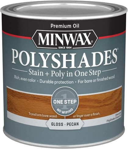 Minwax PolyShades Wood Stain + Polyurethane Finish – Quart, Espresso, Gloss in Saudi Arabia