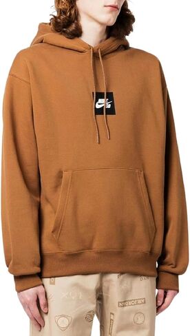 Nike SB Adult Unisex Fleece Skate Hoodie Pullover (US, Alpha, Medium, Regular, Regular, Standard, Ale Brown) in Saudi Arabia