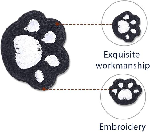 Boersma Cat Patch，Black Cute Cat Patches Iron on/Sew on Humours Animal Patches for Women, Men, Embroidered Patches for Clothes, Jackets, Jeans, Backpacks, Hats, DIY Repair Patches in Saudi Arabia