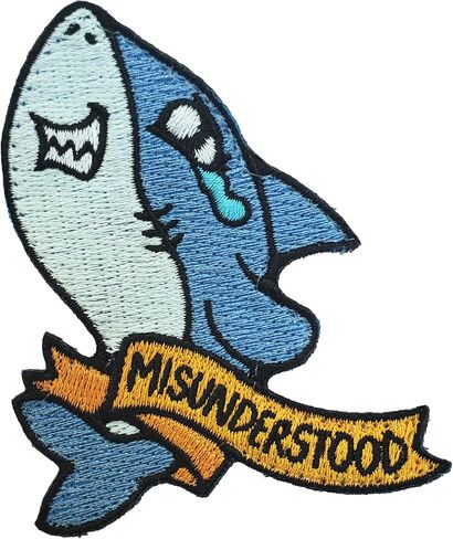 Misunderstood Shark Patch - Hook and Loop Tactical Morale Patch in Saudi Arabia