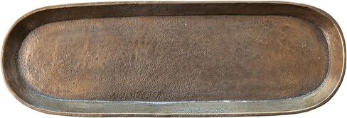 Creative Co-Op Aluminum Tray, Antique Brass Finish in Saudi Arabia