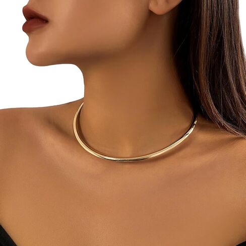 Sexy Metal Double Layer Chain Necklace Vintage Bikini Body Chain Jewelry Link Chain Choker Necklace Summer Statement Collar Clavicle Chain Jewelry for Women in Kuwait