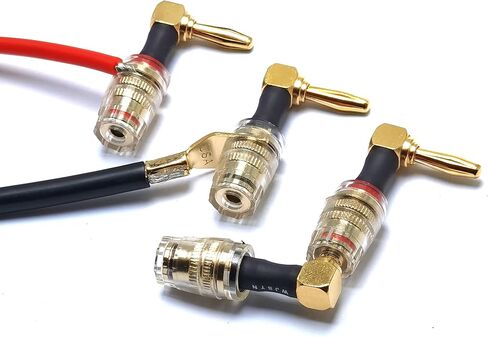 WJSTN 2mm pin Male to 4mm Female Banana Plug Adapter Connector for Speaker/Amplifier/DJ 4Pack in Saudi Arabia