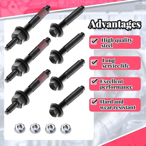 13 قطعة 03309 مجموعة أدوات مشعب العادم ومسامير مشعب العادم وصواميل الأجهزة مجموعة كاملة متوافقة مع نماذج مختارة من اليسار واليمين in Kuwait
