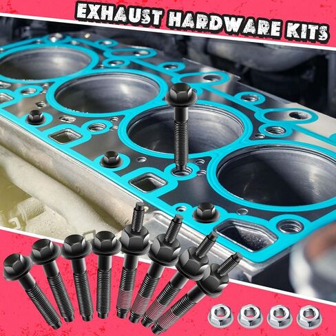 13 قطعة 03309 مجموعة أدوات مشعب العادم ومسامير مشعب العادم وصواميل الأجهزة مجموعة كاملة متوافقة مع نماذج مختارة من اليسار واليمين in Kuwait