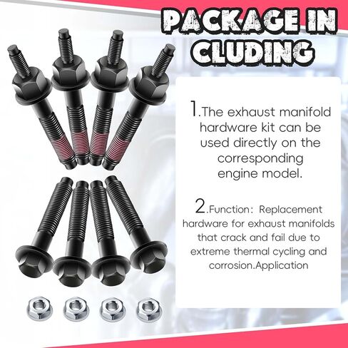 13 قطعة 03309 مجموعة أدوات مشعب العادم ومسامير مشعب العادم وصواميل الأجهزة مجموعة كاملة متوافقة مع نماذج مختارة من اليسار واليمين in Kuwait