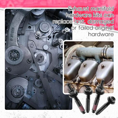 13 قطعة 03309 مجموعة أدوات مشعب العادم ومسامير مشعب العادم وصواميل الأجهزة مجموعة كاملة متوافقة مع نماذج مختارة من اليسار واليمين in Kuwait