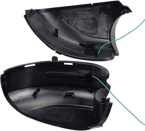 Hacreyatu Sequential Led Side Mirror Turn Signal Light Indicator Smoked Lens (L&R) For VW Golf 6 MK6/ Golf G-TI 6 /R20 2008-2012 (Yellow-blue, no holes) in Saudi Arabia