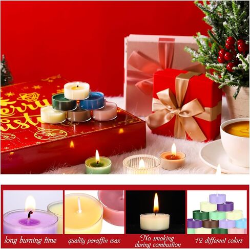 Candle Advent Calendar 2024 Adult Women Men Scented Candles Gift Include 24 Scented Tea Lights and 1 Ceramic Candle Holder Countdown to Christmas Candle Gift for Family Friend in Saudi Arabia