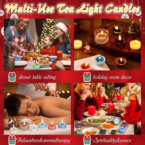 Candle Advent Calendar 2024 Adult Women Men Scented Candles Gift Include 24 Scented Tea Lights and 1 Ceramic Candle Holder Countdown to Christmas Candle Gift for Family Friend in Saudi Arabia