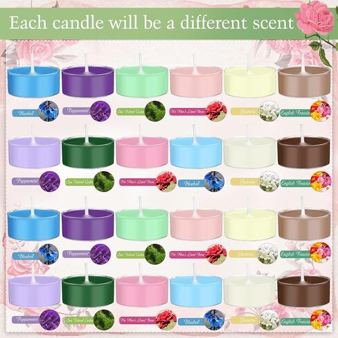 Candle Advent Calendar 2024 Adult Women Men Scented Candles Gift Include 24 Scented Tea Lights and 1 Ceramic Candle Holder Countdown to Christmas Candle Gift for Family Friend in Saudi Arabia