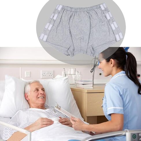 سراويل قصيرة من PENINSULA LOVE بعد الجراحة للرجال سراويل داخلية قطنية تكيفية لاستعادة جراحة الورك والركبة وشلل السكتة الدماغية in Kuwait