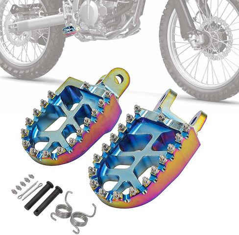 Dirt Bike Foot Pegs,Motorcycle Footpegs Wider Foot Rest Pedal CNC for KLX 300 KLX300 KLX300R KLX300SM 97-07 20-24 KLX250 06-23 KLX250R 94-96 KLX250S 09-14 KLX650 93-96 Green in Kuwait