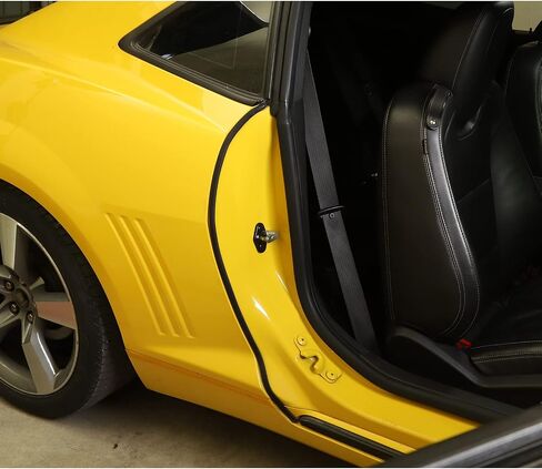 Jimen Compatible with 2010-2015 Chevrolet Camaro, 2PCS Door Lock Latch Covers Trim (Black) in Saudi Arabia