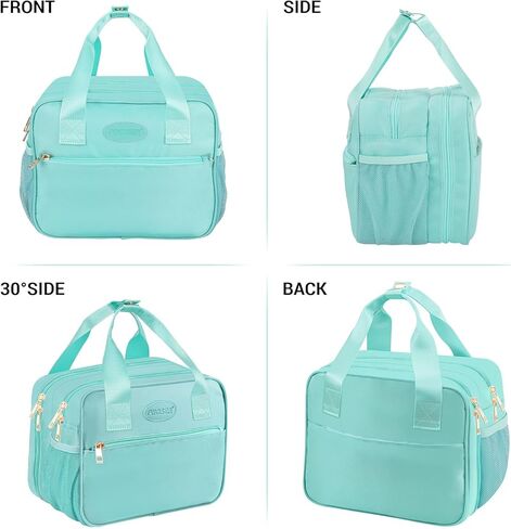 PIIOSER Wearable Breast Pump Bag with Ice Pack, Compatible with Wearable Breast Pumps & Accessories - Portable Pumps Carrying Case for Nursing & Working Moms, Black in Kuwait