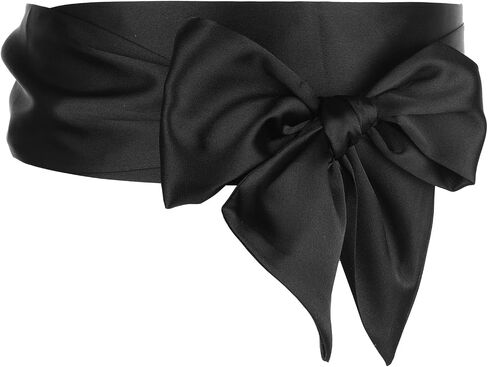 Long Sash Bridal Waist Belts Women Dress Belt for Wedding Dress Belt for Wedding Sash Belt Bridal Belt Dress Belt Women Bow Belt Ribbon Belt Black Sash Belt for Wedding Prom Formal 4'' Wide in Saudi Arabia