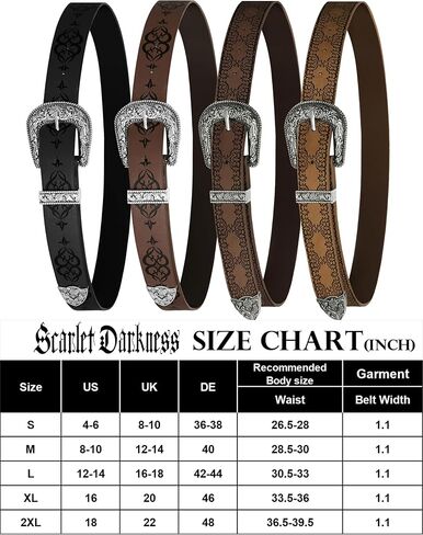 Scarlet Darkness Western Belts for Women Renaissance Accessories Pirate Viking Belt Leather Jean Belt in Saudi Arabia