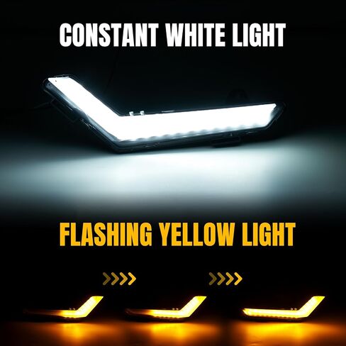 A & UTV PRO Upgraded Running Turn Signals Lights for 2020-2025 Can Am Defender Max / 2021-2025 Commander Max Accessories Flashing LED Turn Signal Kits 2PCS in Saudi Arabia