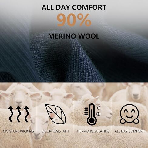 Merino Wool Ankle Socks, Men's Women's 90% Wool Athletic Thin Running Moisture Wicking Socks, 3 Pairs in Kuwait