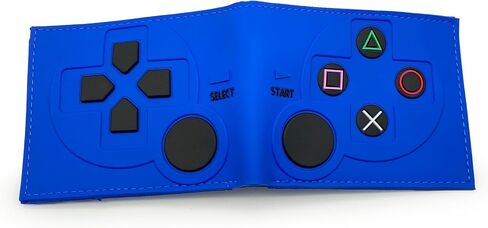 Retro Gamepad-Inspired Boys Wallet - Silicone Surface Material with Classic Game Gamepad Design, Multiple Card Slots and Coin Pocket - Video Game Kids Wallet in Black in Saudi Arabia