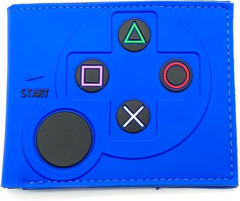 Retro Gamepad-Inspired Boys Wallet - Silicone Surface Material with Classic Game Gamepad Design, Multiple Card Slots and Coin Pocket - Video Game Kids Wallet in Black in Saudi Arabia