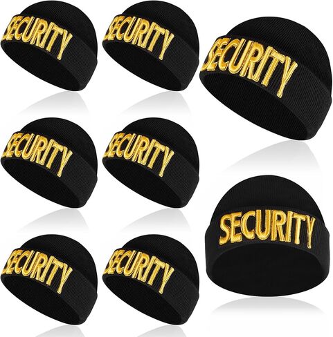 Panitay 12 قطعة قبعة صغيرة محبوكة قبعة مطرزة قبعة جمجمة شتوية سوداء للرجال والنساء (أسود، أصفر، آمن، كلاسيكي) in Kuwait