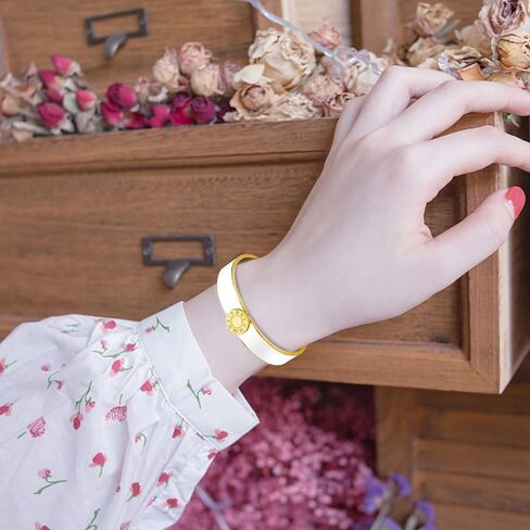 Godyce Love Friendship Bracelet Bangle Colorful Orange Enamel Bangles Bracelets for Women Party Fashion Bangles Stainless Steel Jewelry Birthday with Gifts Box in Saudi Arabia