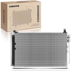 A-Premium Air Conditioning A/C Condenser Compatible with Infiniti Q50 2016-2019, Q60 2017-2020, V6 3.0L, Replace# 921005CF0A