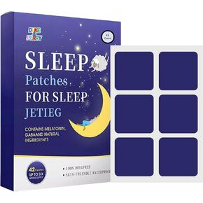 DUKE & PERRY 42 All Natural Sleep Patches for Adults | Fast-Acting Sleep Aid Patches for Men and Women | 100% Natural Ingredients, Easy to Apply, and Skin-Friendly | Herbal Sleep Support (Pack of 42)