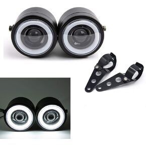Motorcycle Headlights Dual LED Head light Headlamp for Cafe Racer Chopper Custom Bobber